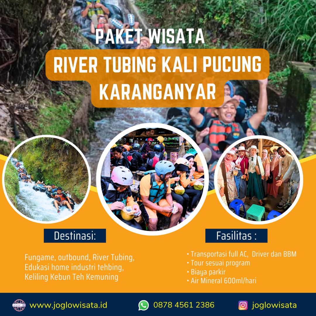 Paket Wisata River Tubing Kali Pucung Karanganyar