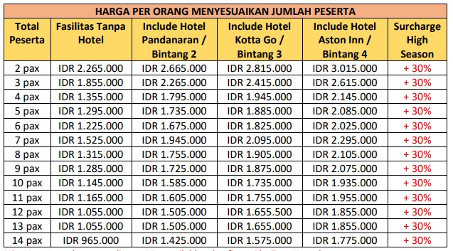 harga paket wisata semarang city tour 3 hari 2 malam